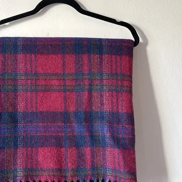 Vintage Pendleton Woolen Mills Blanket Throw Wool Plaid 52 X 68 Cabincore READ